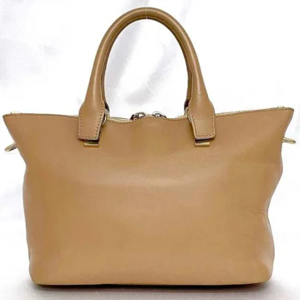 Chloé Pre-owned Leather handbags Beige Dames