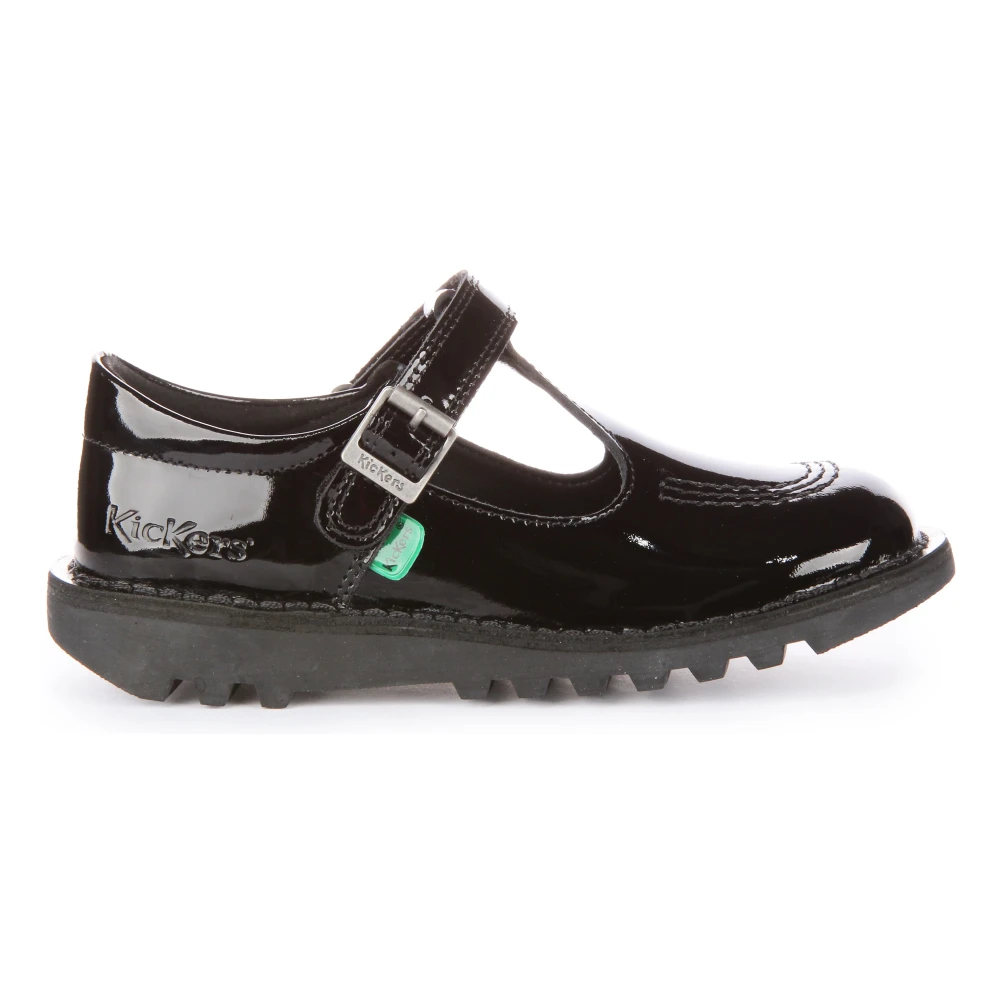 Kickers , Kids Shoes, Unisex, Black, 31 Eu, Classic T-Bar Velcro Shoes In Black - Image 4