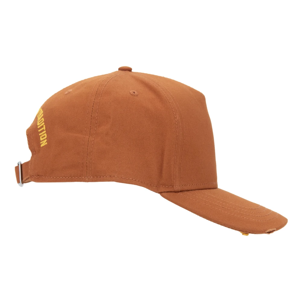 Dsquared2 Geborduurde Baseball Cap met Verstelbare Sluiting Orange Unisex