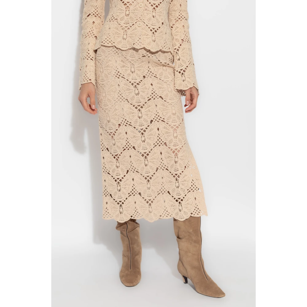 By Malene Birger Gehaakte rok Cantala By Herenne Birger Beige Dames