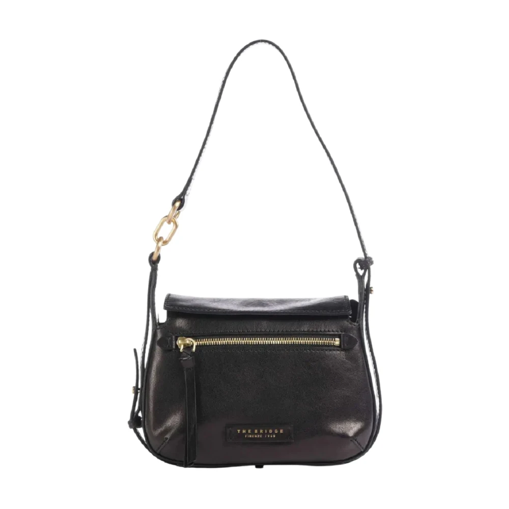 The Bridge Women's Black Ingrid Cowhide Shoulder Bag
