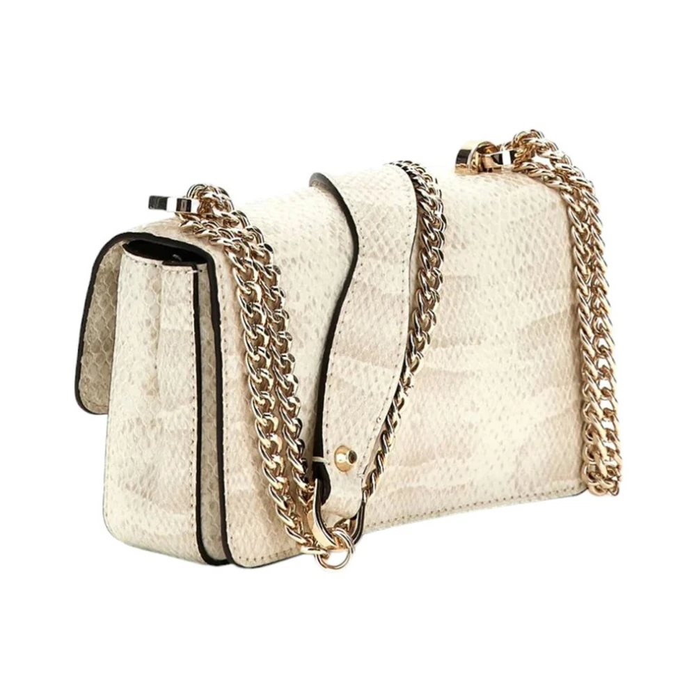 Guess Convertible Crossbody Flap Tas Taupe Beige Dames
