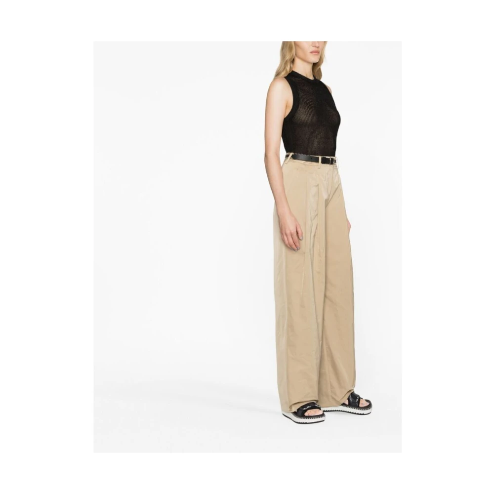 LOW Classic Zwarte Gebreide Mouwloze Top Black Dames