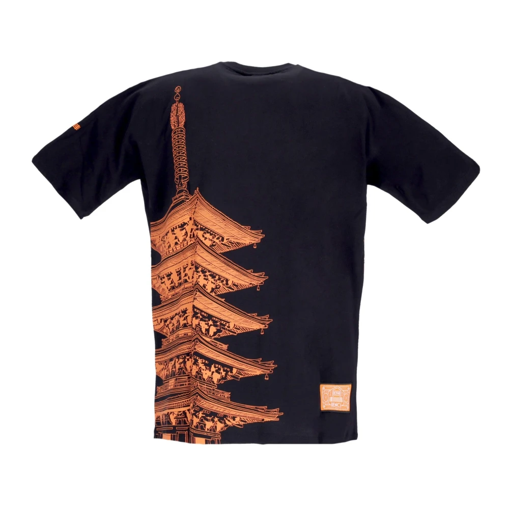 Dolly Noire Tokyo Heren Kimono T-shirt Zwart oranje Black Heren