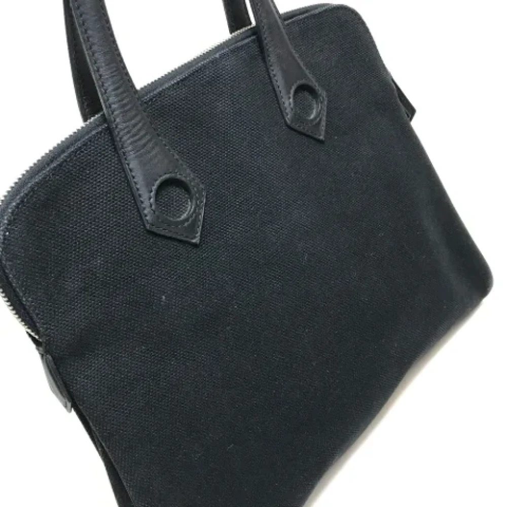 Hermès Vintage Pre-owned Fabric handbags Black Dames
