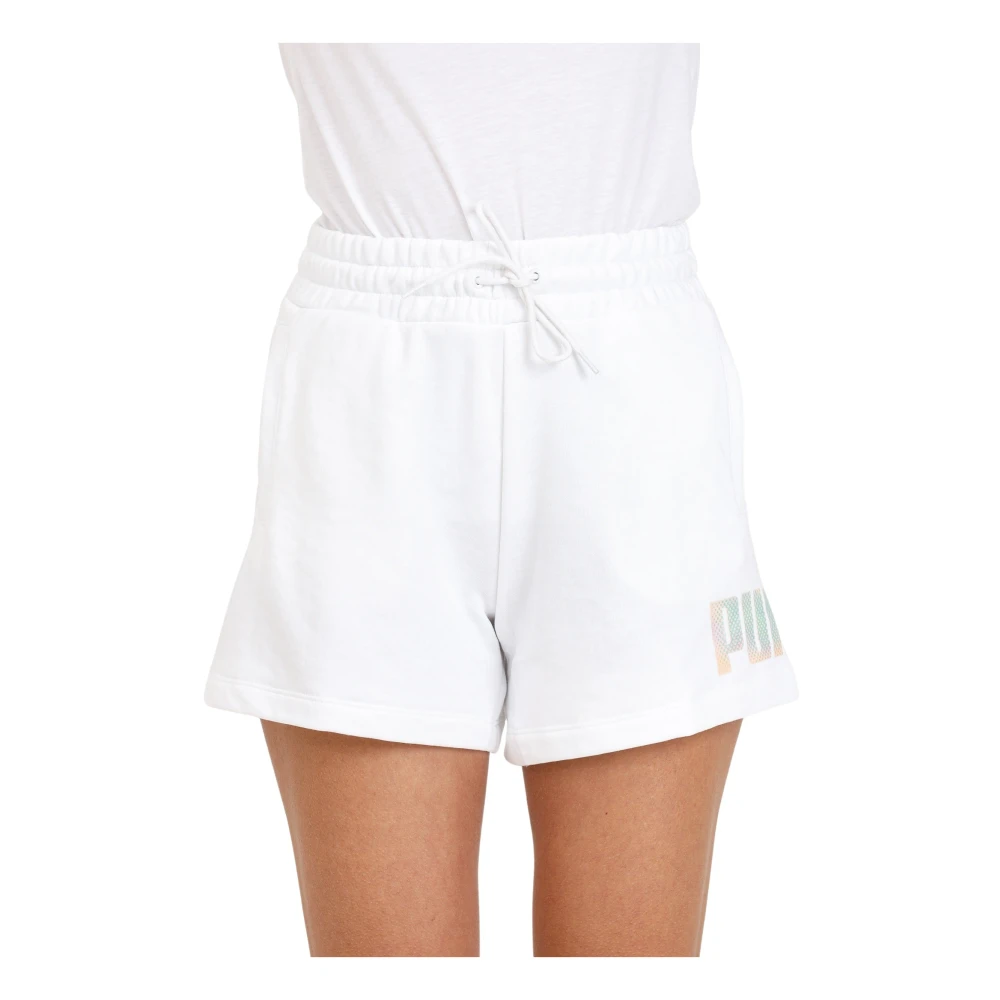 Puma Witte Summer Daze Shorts White Dames