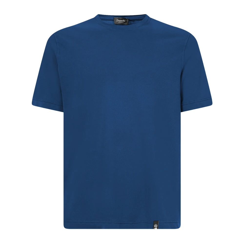 Drumohr Casual T-shirt voor mannen Blue Heren