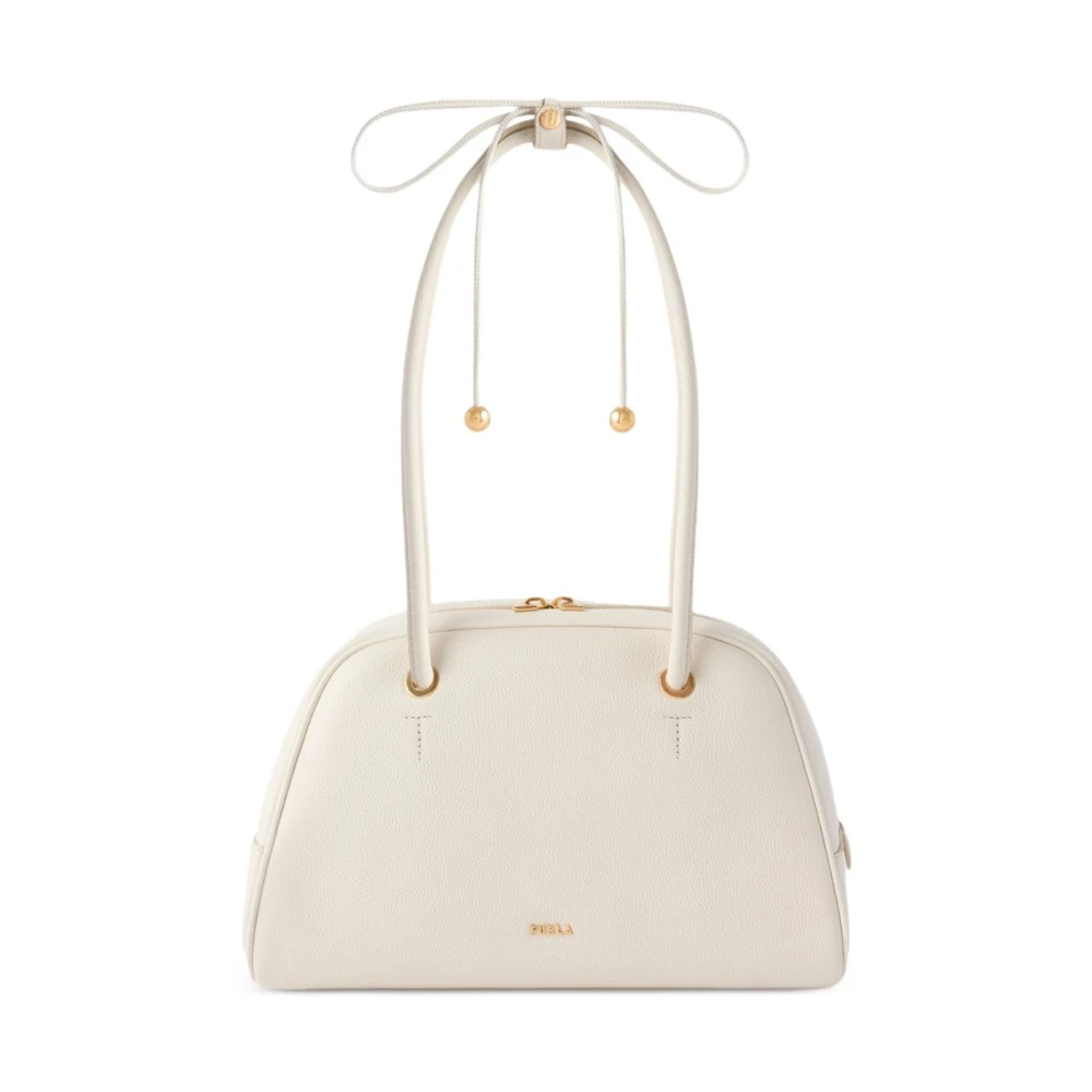 Furla White Poppy Dome M - Female - Shoulder Bags - One Size - Bags