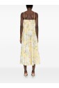robe-jaune-en-lin-a-encolure-carree