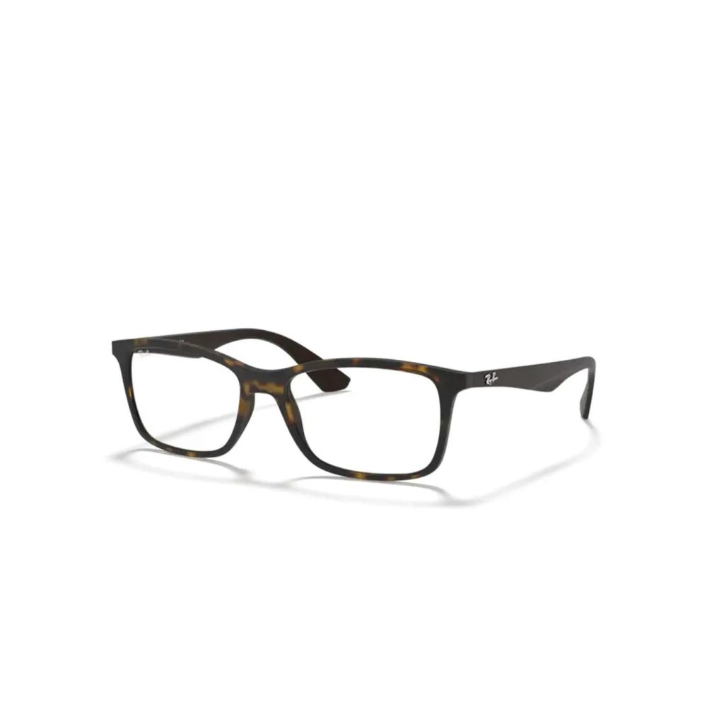 Ray-Ban Unisex Havana Square Plastic Eyeglasses Online - Full Rim - Rb7047 - Image 3