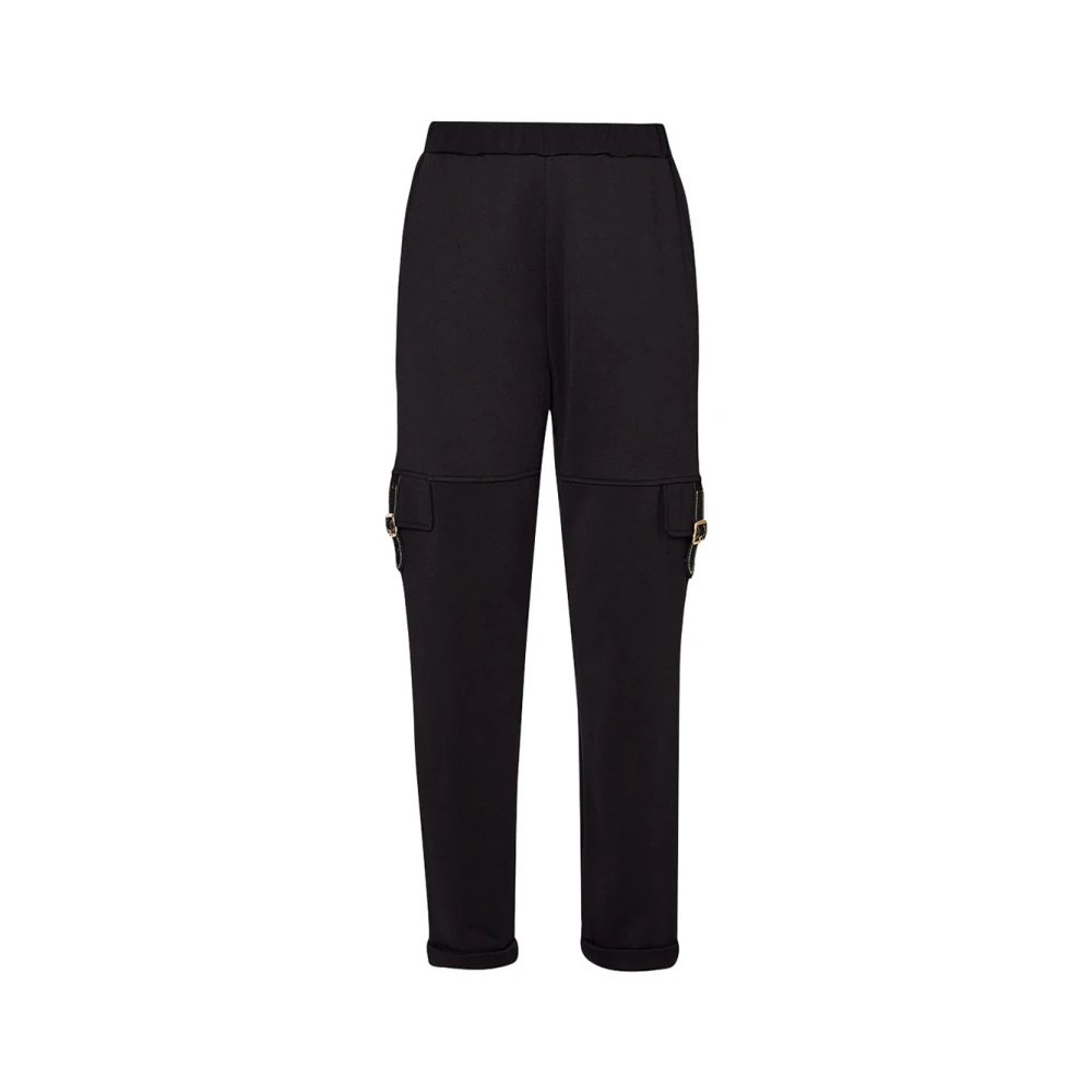 Liu Jo Zwarte Pailletten Getailleerde Broek Black Dames