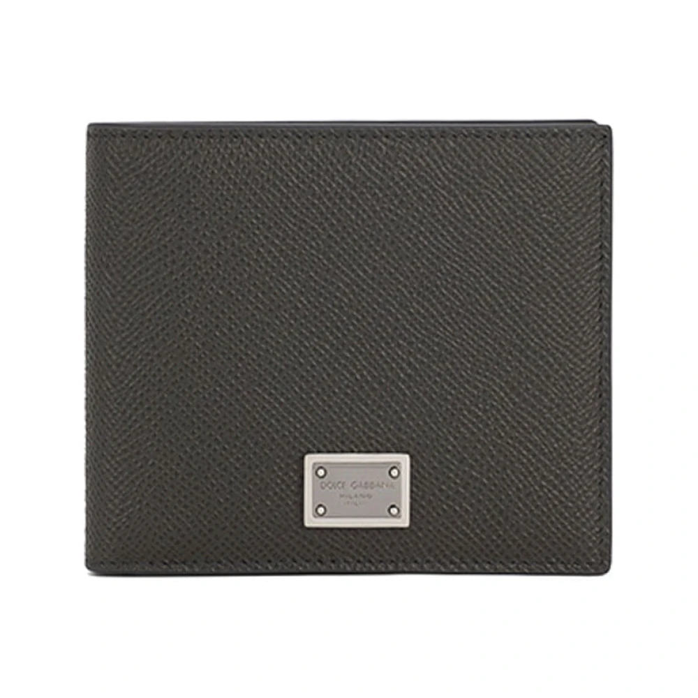 Dolce & Gabbana Mannelijk Grijs Accessoires Heren, One Size, Stijlvolle Portemonnee Met Uniek Ontwerp
