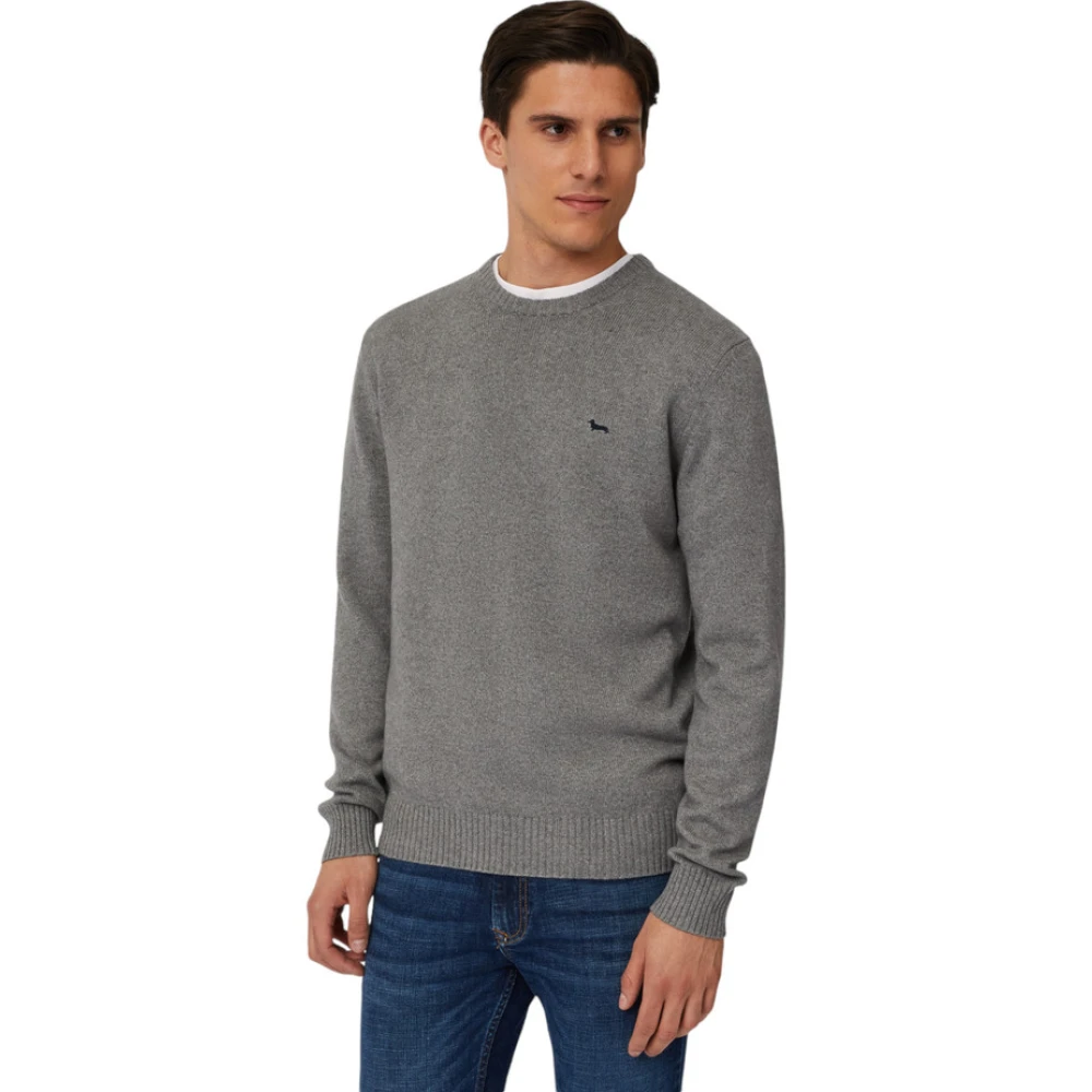Harmont & Blaine Trui met ronde hals Gray Heren