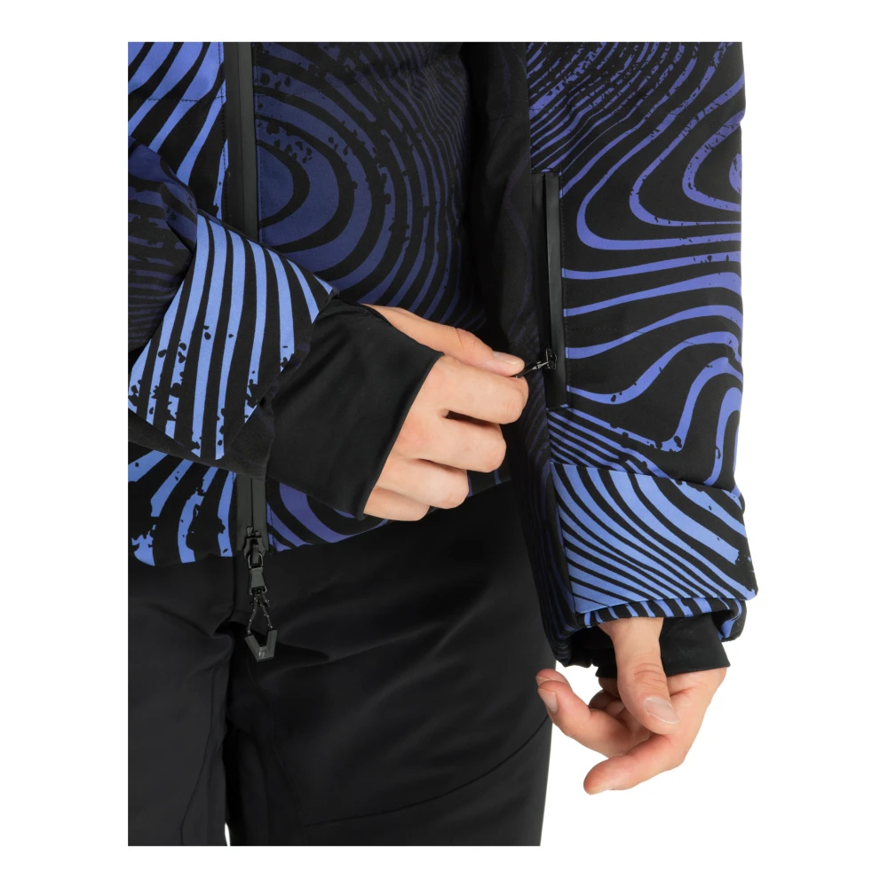 Emporio Armani EA7 Abstract Multikleur Ski Jas Blue Heren