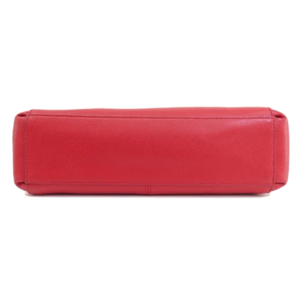 Coach Pre-owned Leather handbags Red Dames
