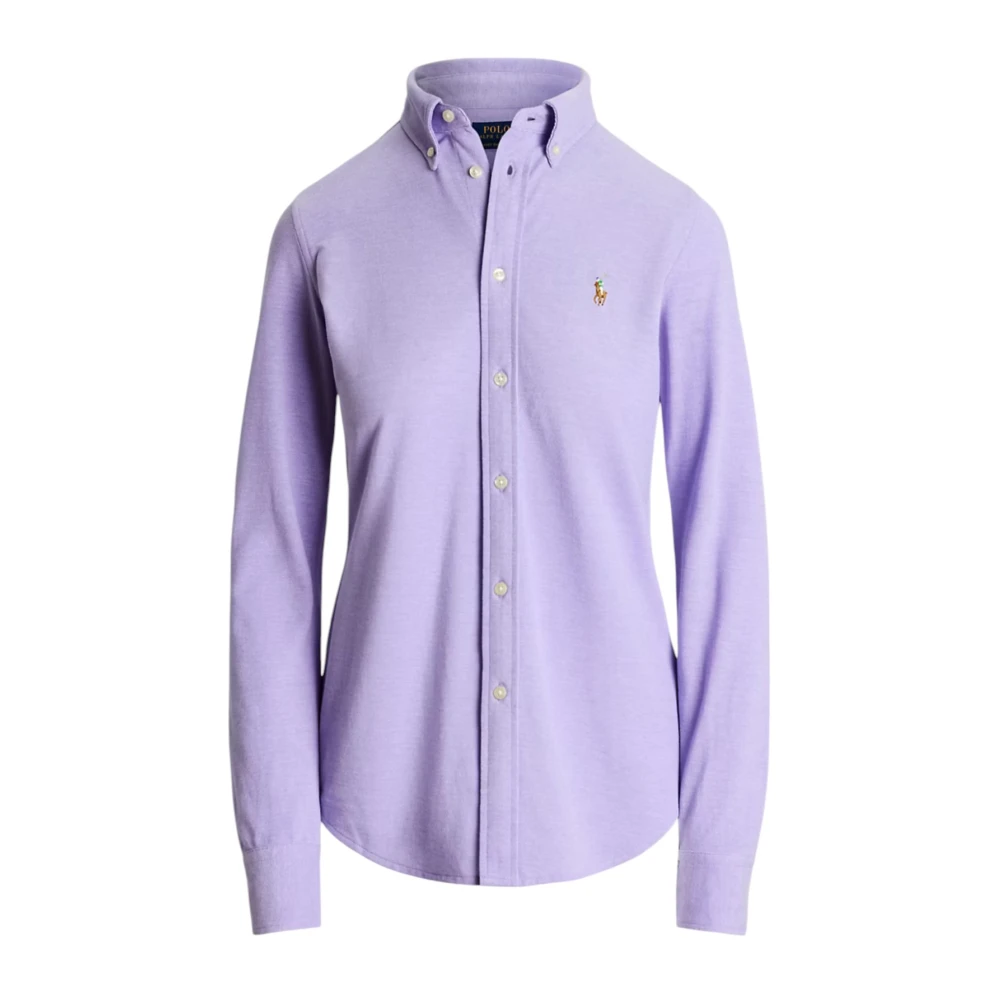 Polo Ralph Lauren Puur katoen Klassieke stijl T-shirt Purple Dames