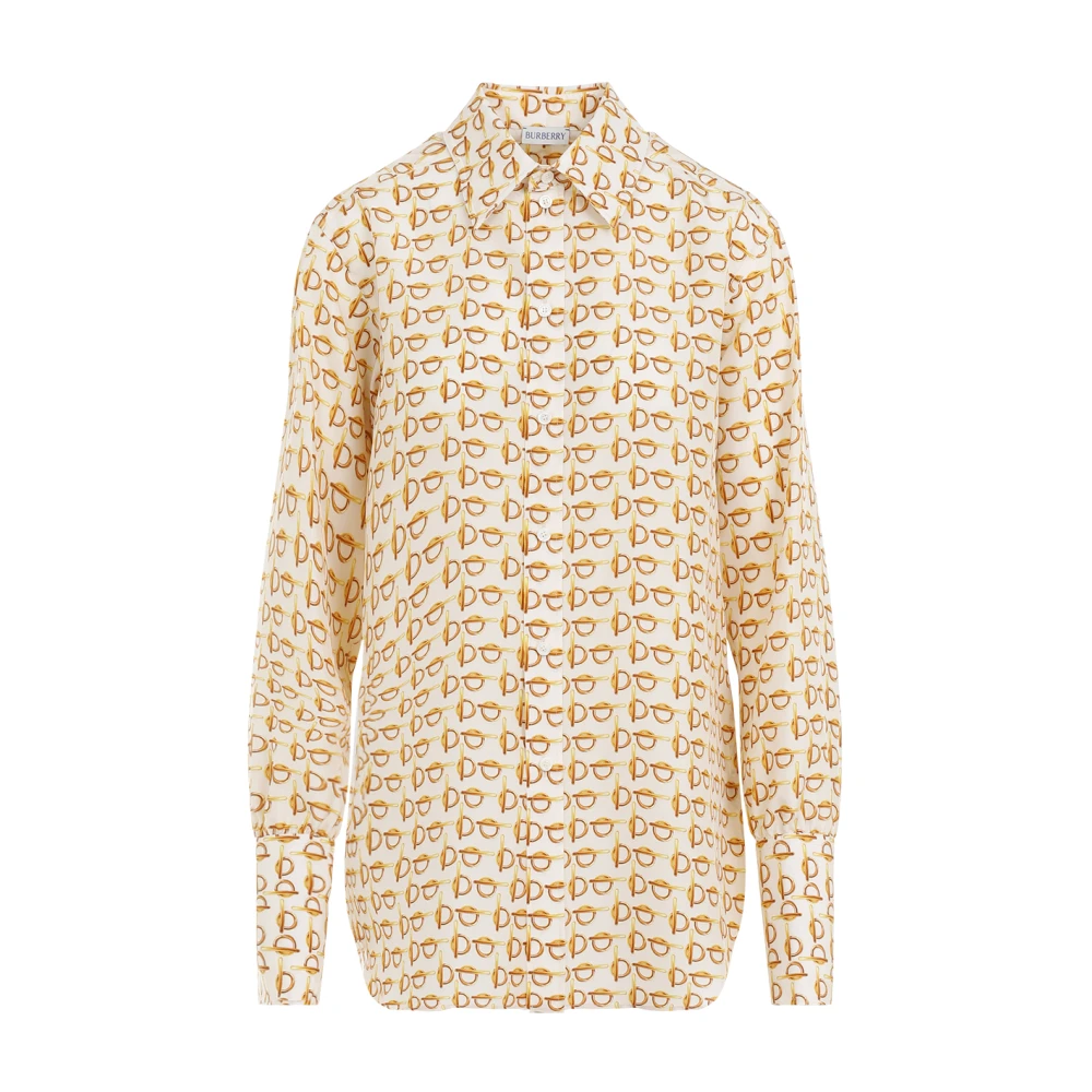 Burberry Neutrale Shirts Ss24 Beige Dames
