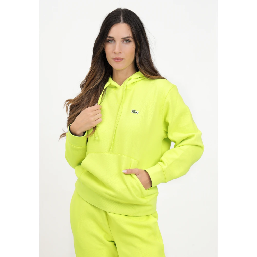 Lacoste Groene Dames Hoodie voor Herfst-Winter Green Dames