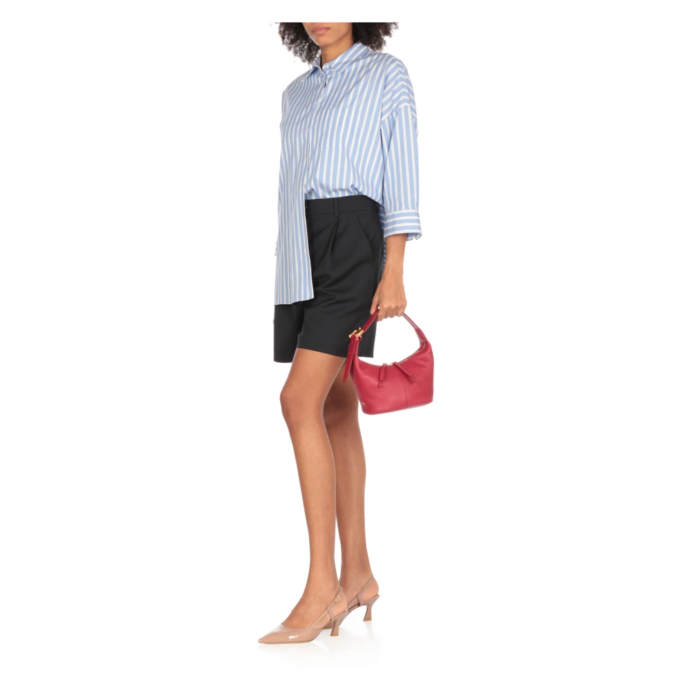 Coccinelle Rode leren handtas met verstelbare handvat Red Dames