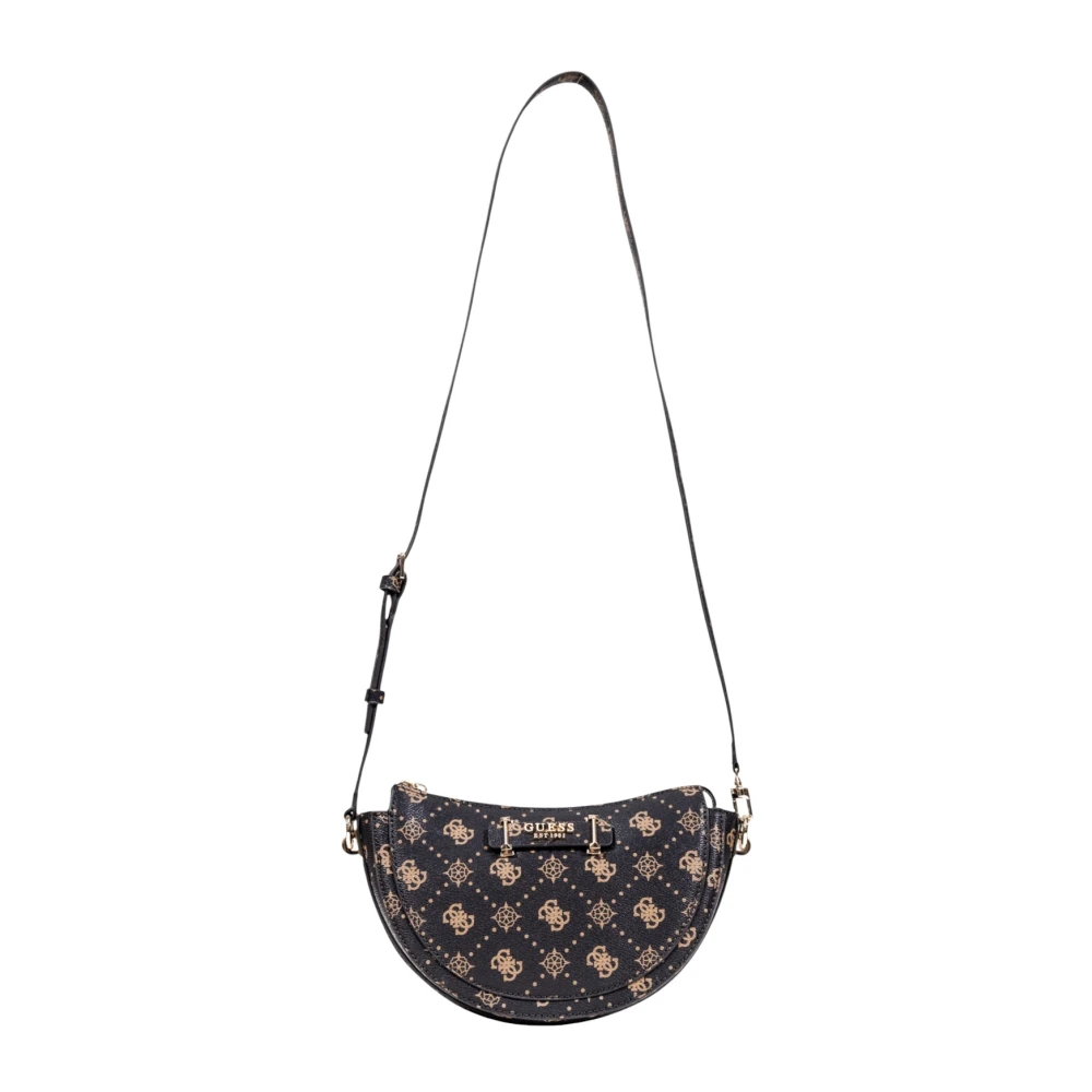 Guess Femme Marron Sacs, Brun, Taille: One Size Sac À Bandoulière Convertible Avec Détail Métallique