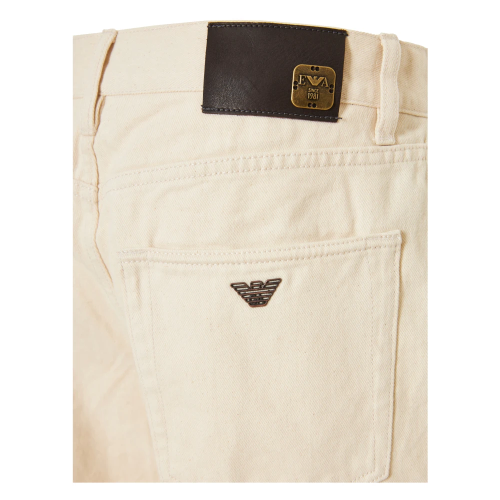 Emporio Armani Katoenen broek met 5 zakken Beige Heren