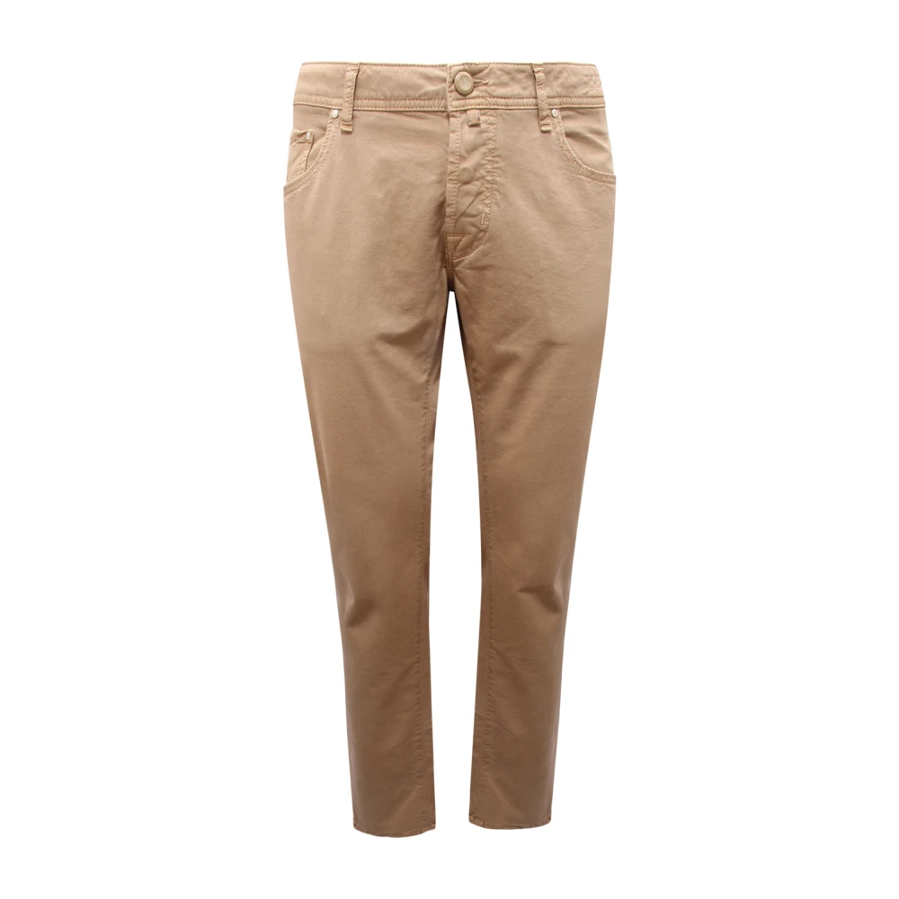 Jacob Cohën Mannelijk Beige Broeken Heren, W40, Straight Jeans