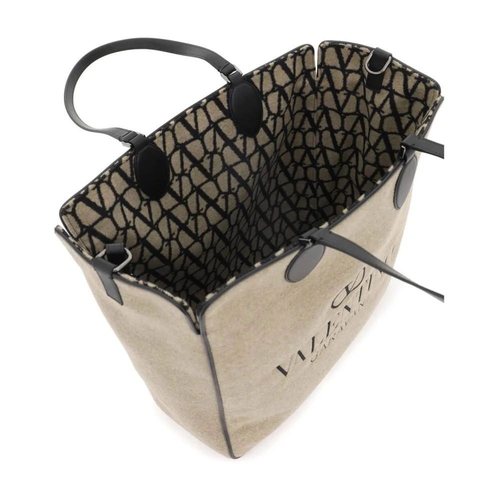 Valentino Garavani Iconographe Reversible Tote Bag Beige Dames