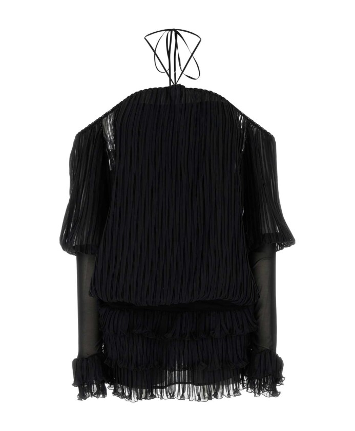 robe-mini-en-soie-noire