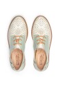 chaussure-a-lacets-verte-avec-semelles-confortables