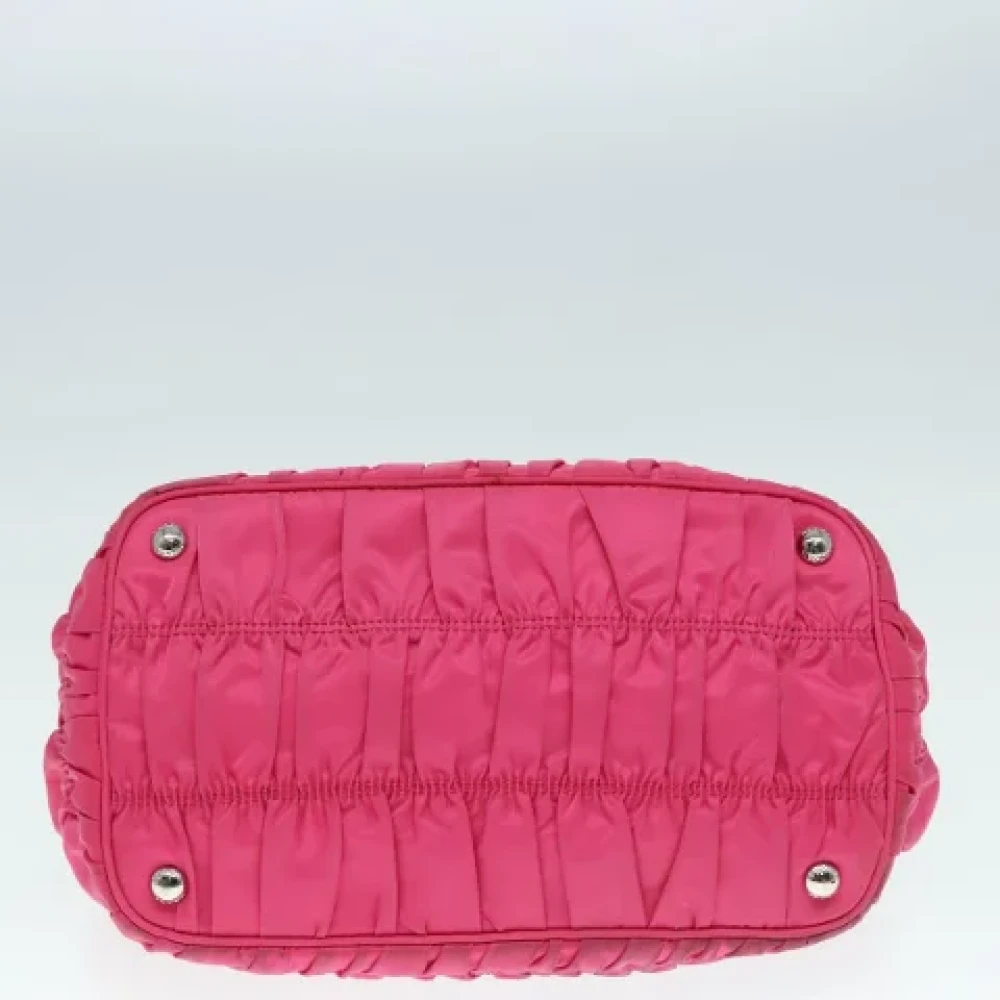 Prada Vintage Pre-owned Leather handbags Pink Dames
