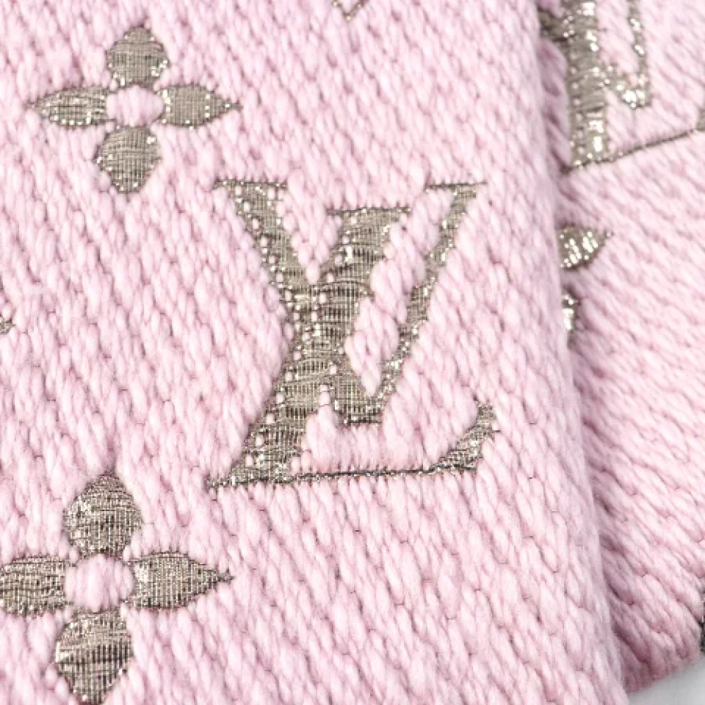 Louis Vuitton Vintage Pre-owned Silk scarves Pink Dames