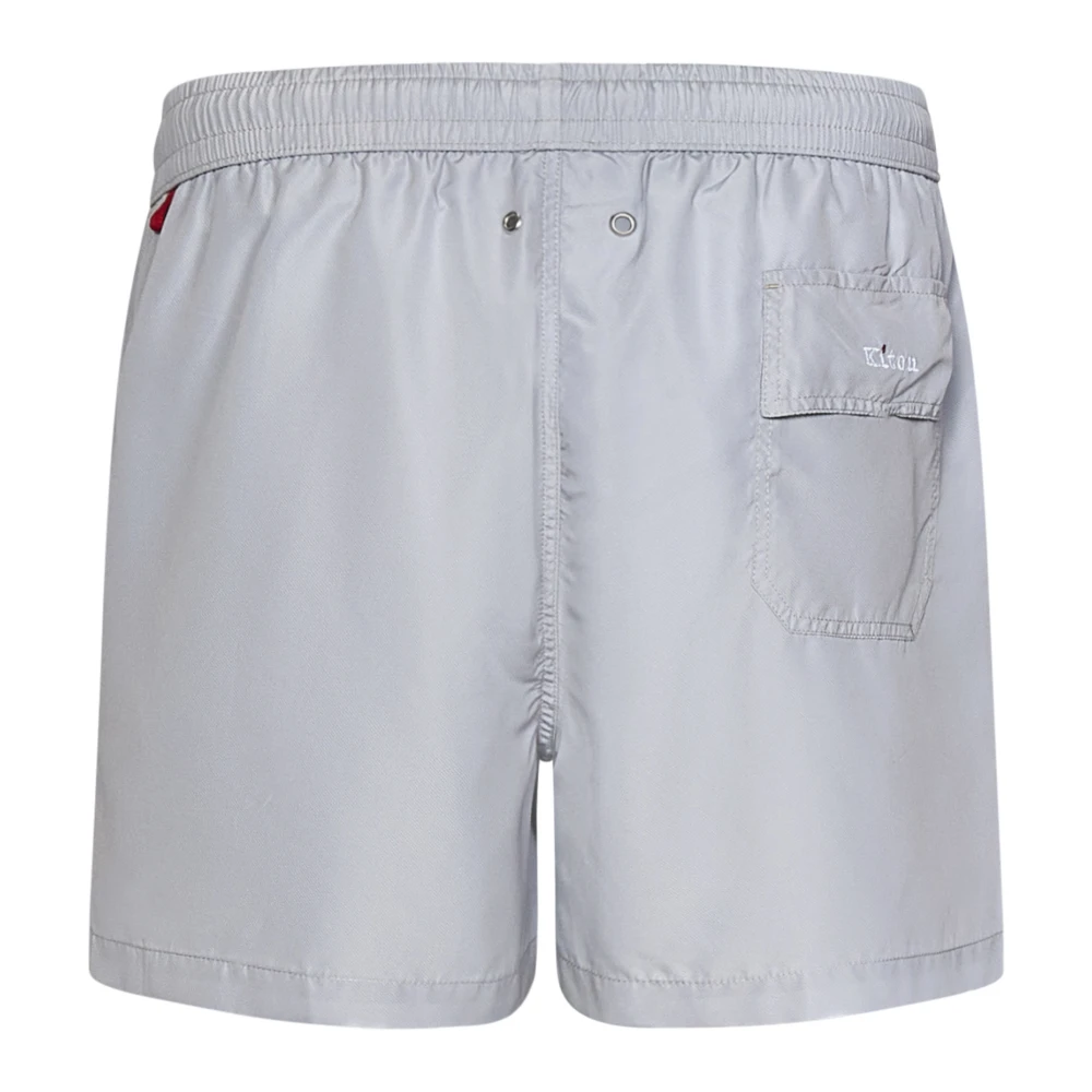 Kiton Grijze Zwembroek Ss25 Gray Heren