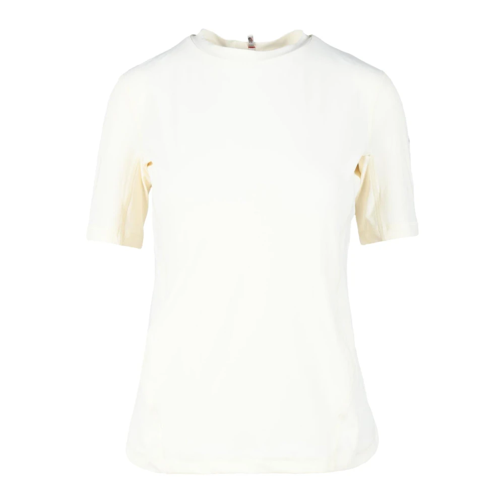 Moncler Grenoble T-shirt med Poliamid och Elastan White, Dam