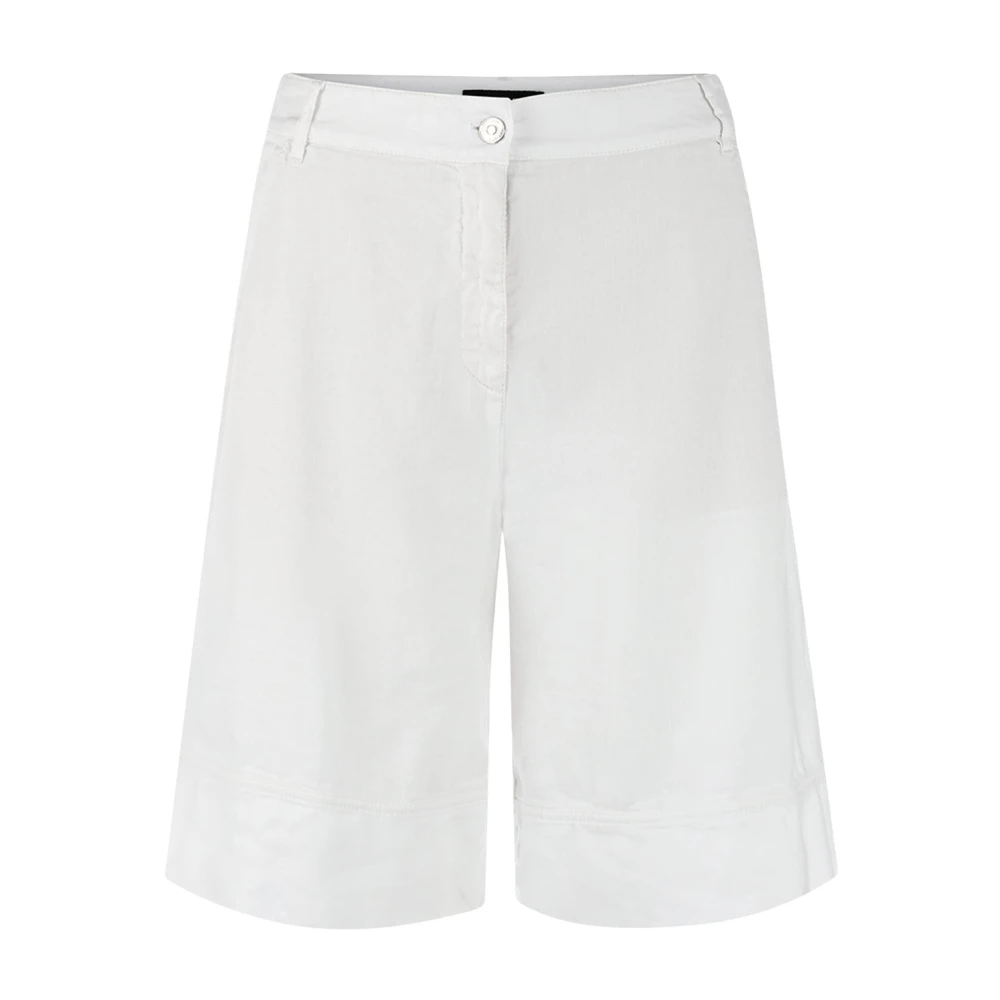 Marc Cain Women's White Bermudas, Xs, Long Shorts
