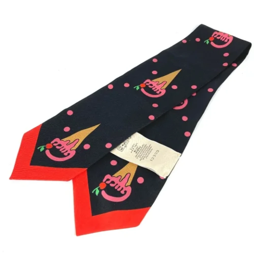 Gucci Vintage Pre-owned Silk scarves Multicolor Dames
