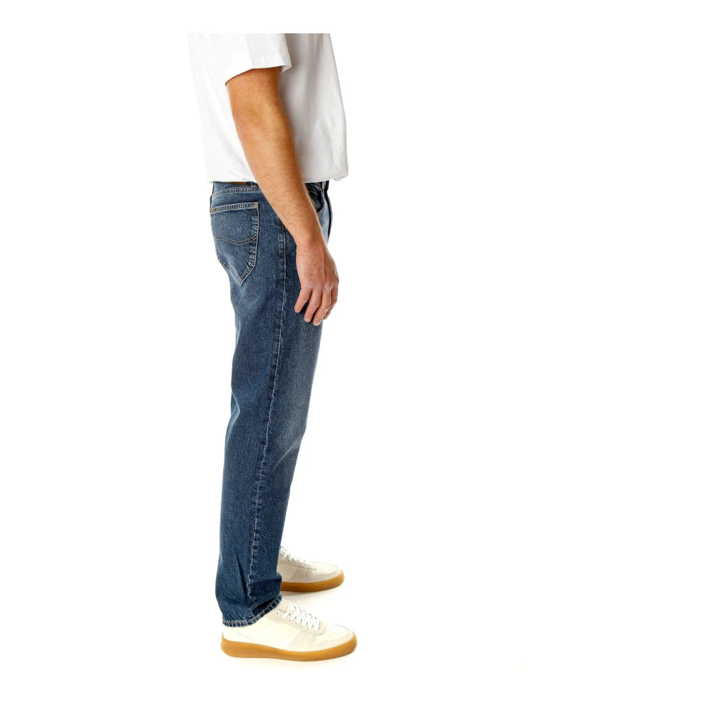 Lee Mid Waist Tapered Fit Jeans Blue Heren