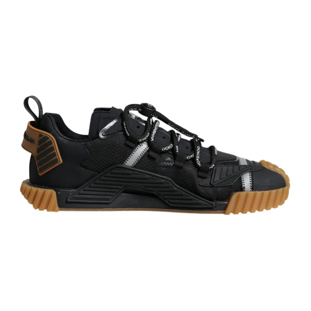 Dolce & Gabbana Men's Black Sneakers, 7 Uk, Brown Ns1 Trainers Rubber Sole