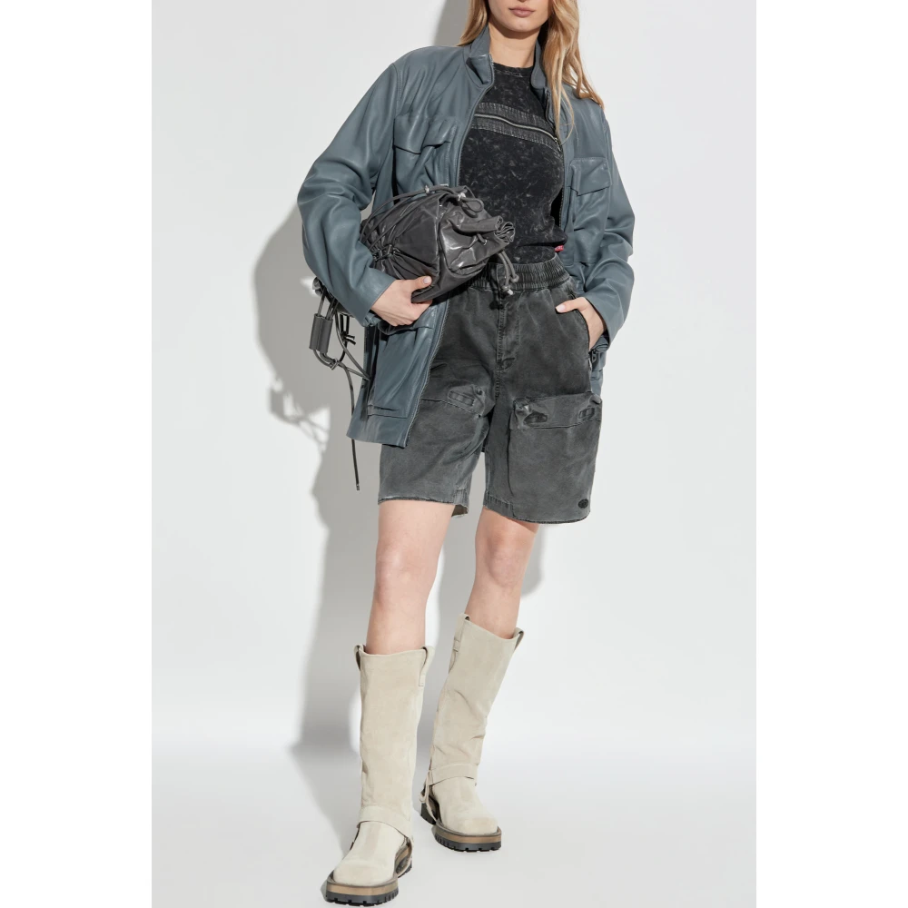 Diesel Shorts S-Ride-Q2 Gray Dames