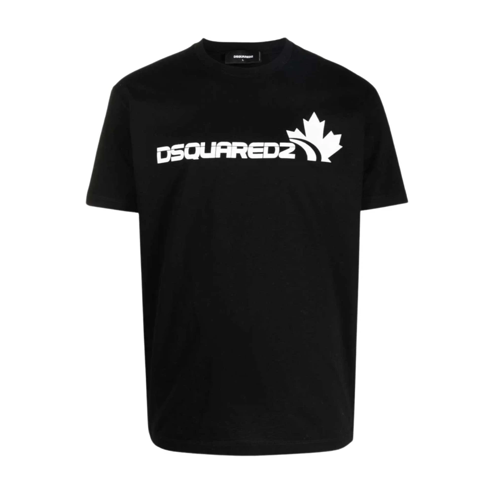 Dsquared2 Hombre Negro Camisetas, Talla: L