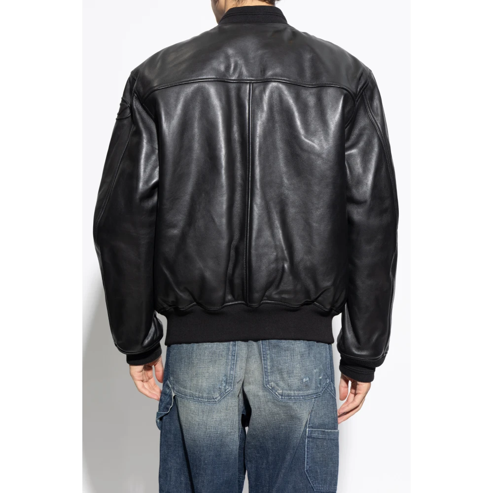 Diesel Leren jas L-Khan Black Heren