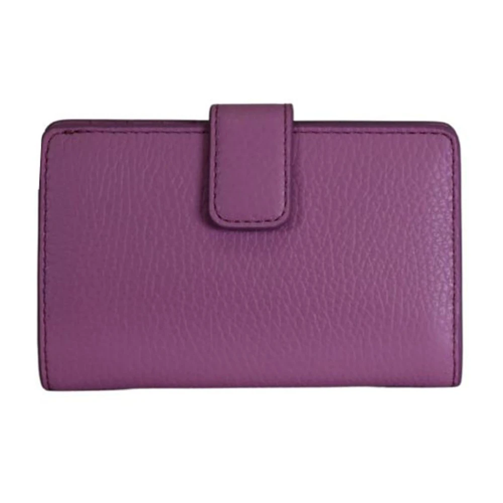 Coccinelle Women's Purple Wallets & Cardholders, One Size, Metallic Soft Wallet