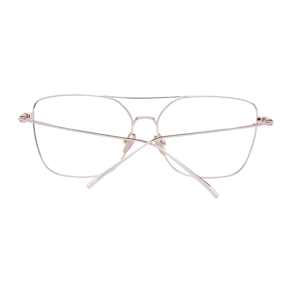 Scotch & Soda Gouden Vierkante Metalen Optische Frames Yellow Dames