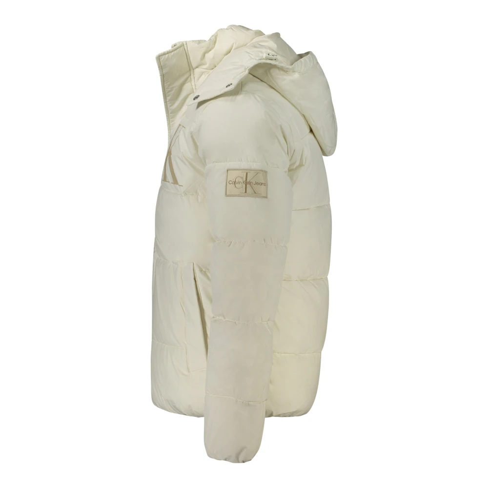 Calvin Klein Witte Hoodie met Print White Heren