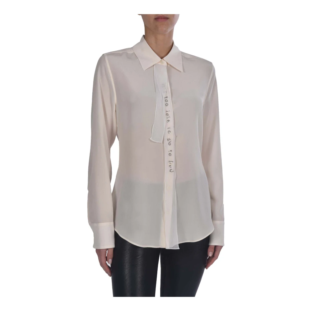 Stella Mccartney Zijden Shirt uit de Capsule Collectie White Dames