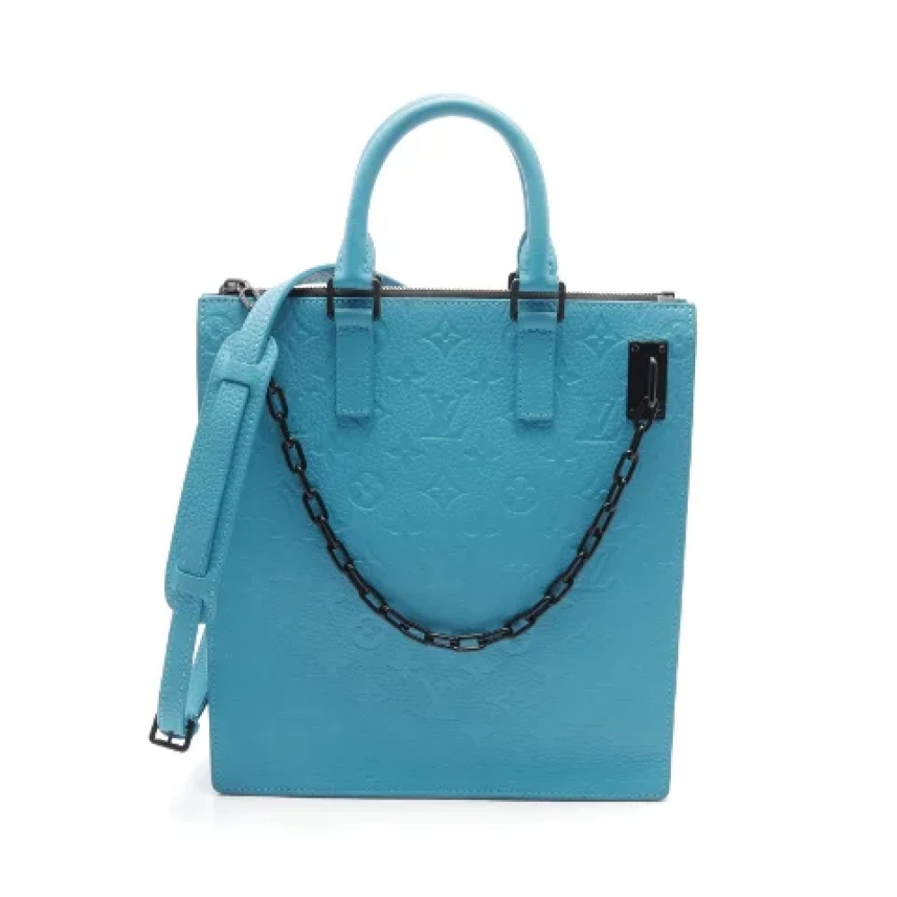 Louis Vuitton Vintage Pre-owned Leather louis-vuitton-bags Blue Heren
