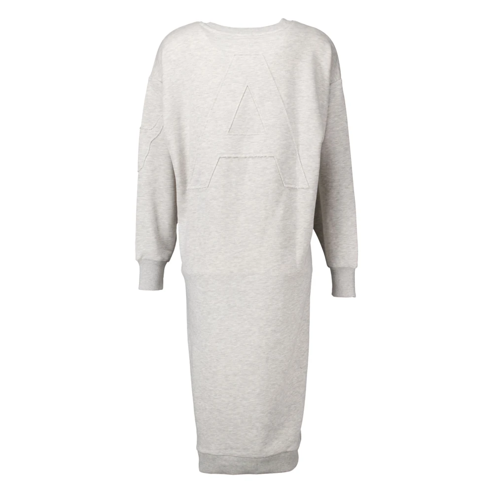 Alix The Label Lichtgrijze Sweater Jurk Gray Dames