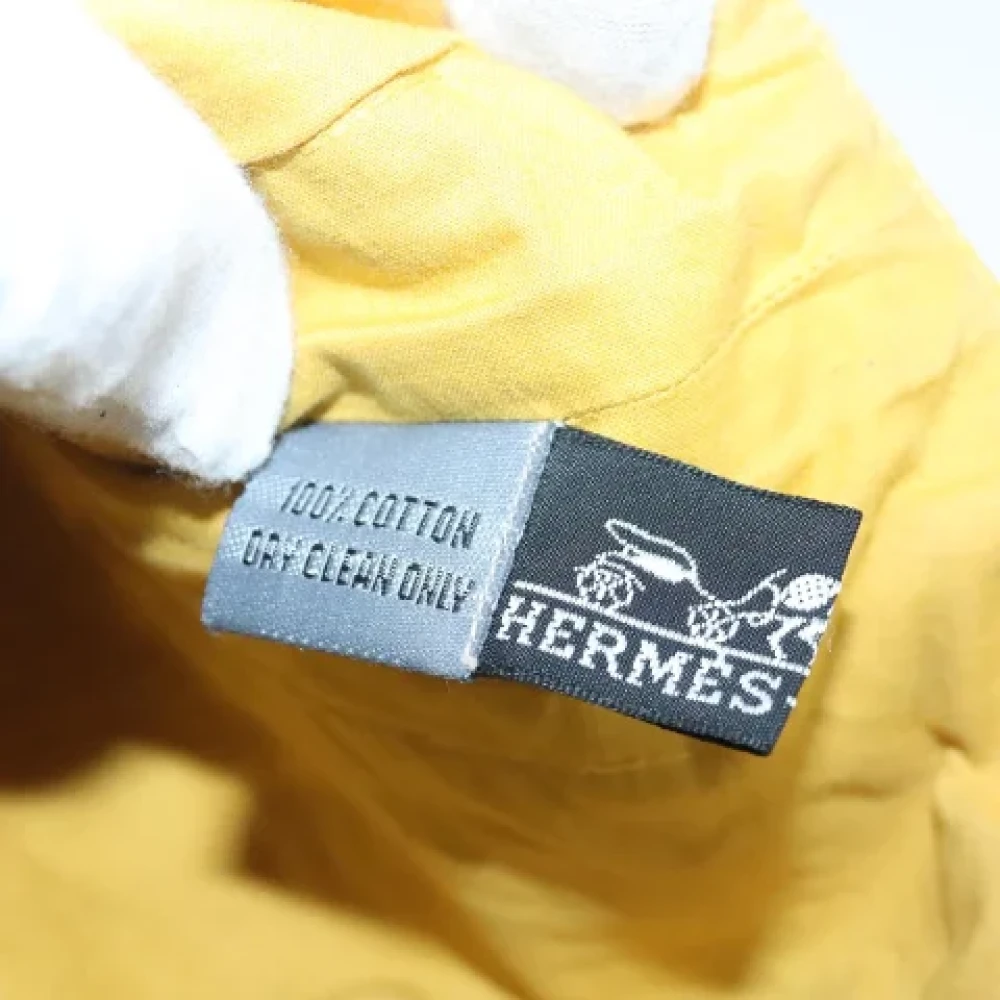 Hermès Vintage Pre-owned Cotton totes Yellow Dames
