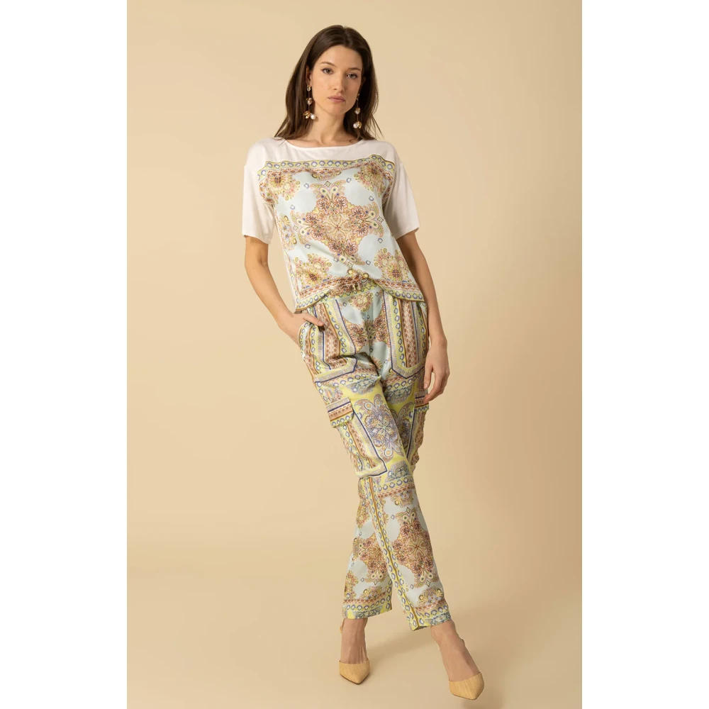 Hale Bob Turquoise T-shirt Multicolor Dames