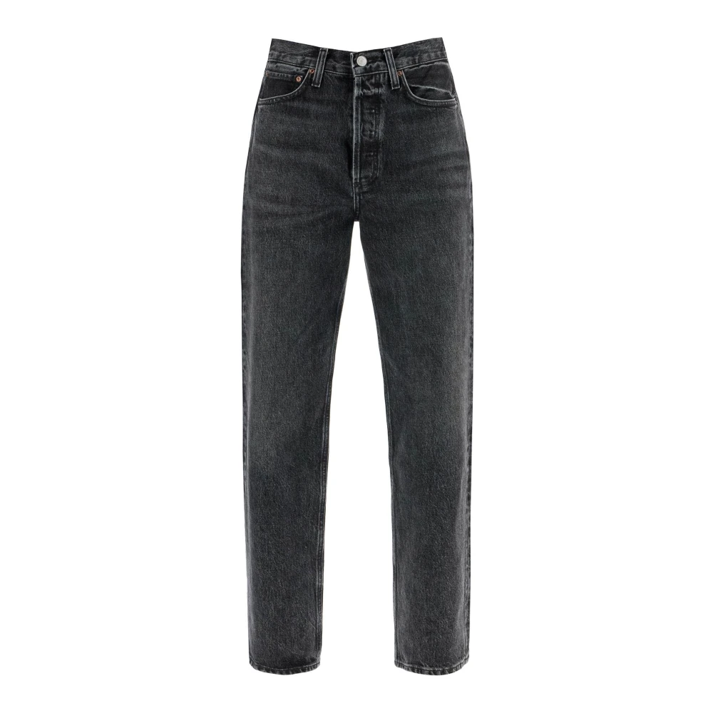 Agolde Regeneratieve Katoen Denim Kelly Jeans Black Dames