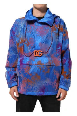 Tie Dye Logo Hooded Sweatshirt Jacket